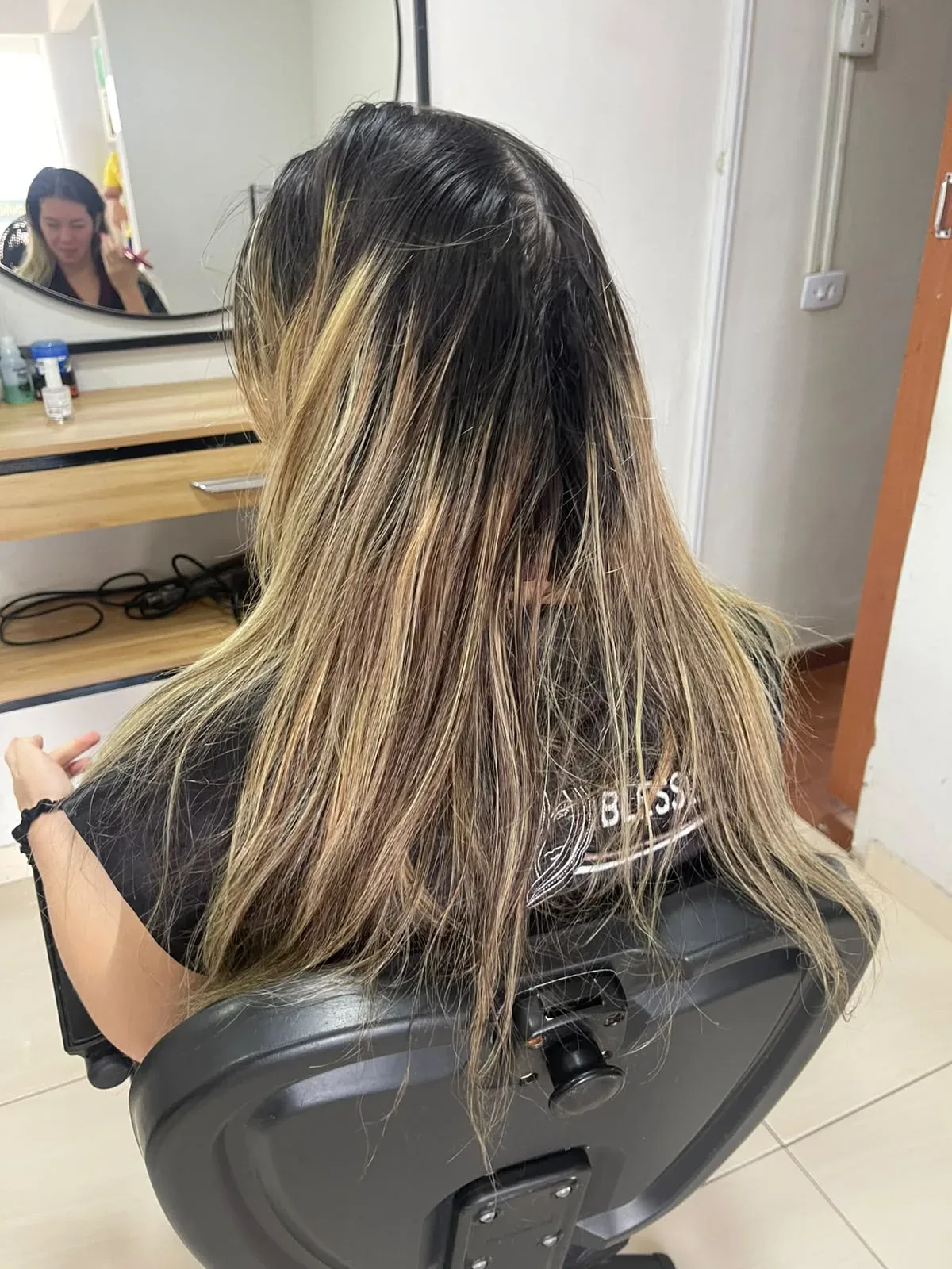 Antes do Mega Hair