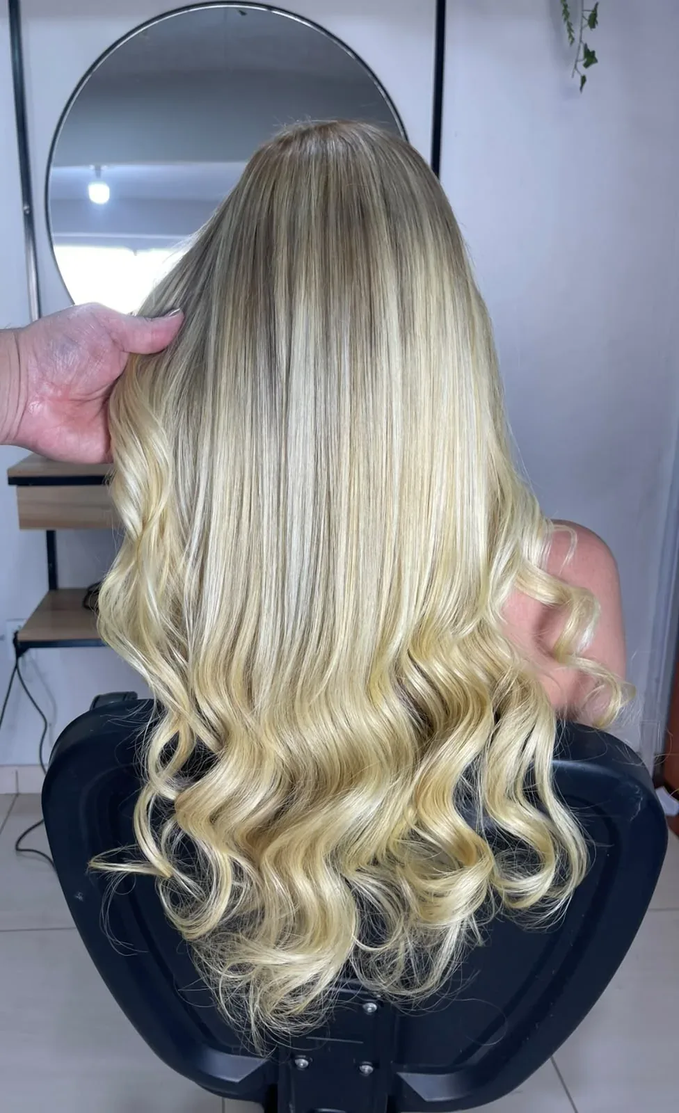 Depois do Mega Hair e correção de cor